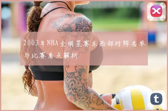 2003年NBA全明星赛东西部对阵名单与比赛看点解析