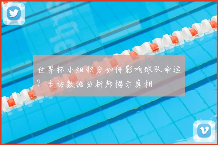 世界杯小组积分如何影响球队命运?专访数据分析师揭示真相