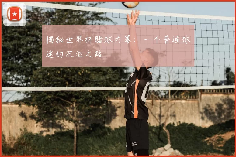 揭秘世界杯赌球内幕:一个普通球迷的沉沦之路